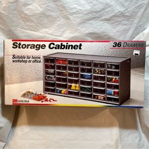 Vintage New 36 Drawer Akro-Mils 10-136 Small Parts Storage Organizer Cabinet USA